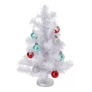 Bradut Alb de Birou Pre-Decorat
