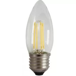 led-ieftin.ro Bec Lumanare Filament LED E27 4W 480Lm 220V 3000K