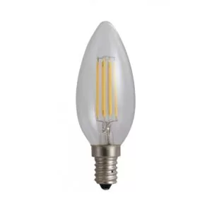 led-ieftin.ro Bec Lumanare Filament LED E14 4W 220V 3000K
