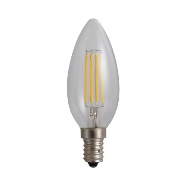 led-ieftin.ro Bec Lumanare Filament LED E14 4W 220V 3000K