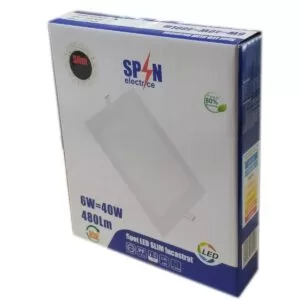 Spot Led Patrat Incastrat 120x120mm 6w 6400k