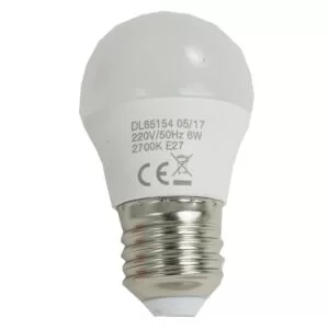 led-ieftin.ro Bec Led Sferic E27 6W 220V 2700K G45 Lumina Calda