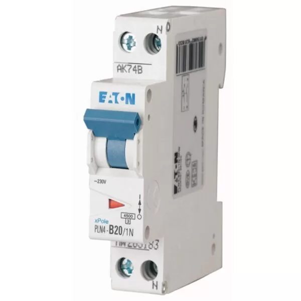 Siguranta Automata Eaton PLN4 C20/1N-DE 1pol+N 20A