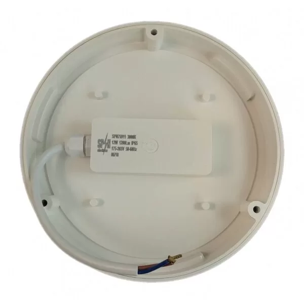 Aplica LED Rotunda de Exterior fi180 12W 3000K