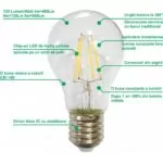 bec led filament A60 E27 10W 220V 3000K