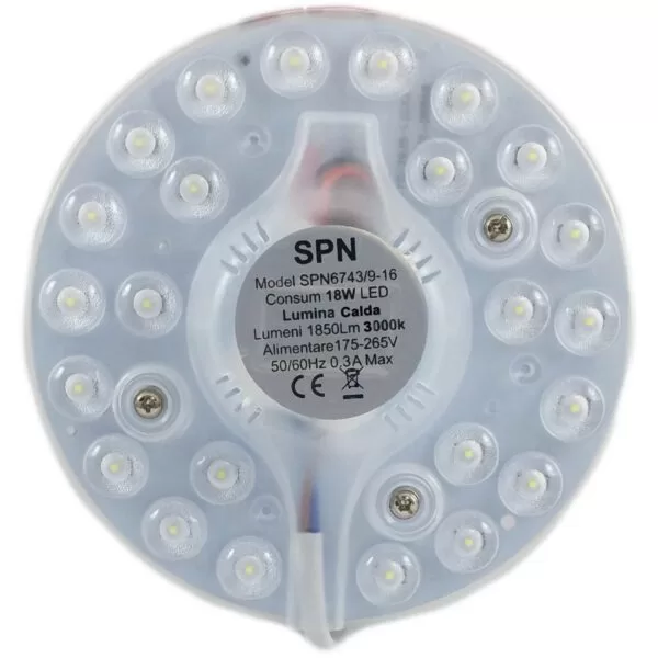 Modul Led Pentru Aplica Fi128 18W 3000K Diametrul 180mm Lumina Calda