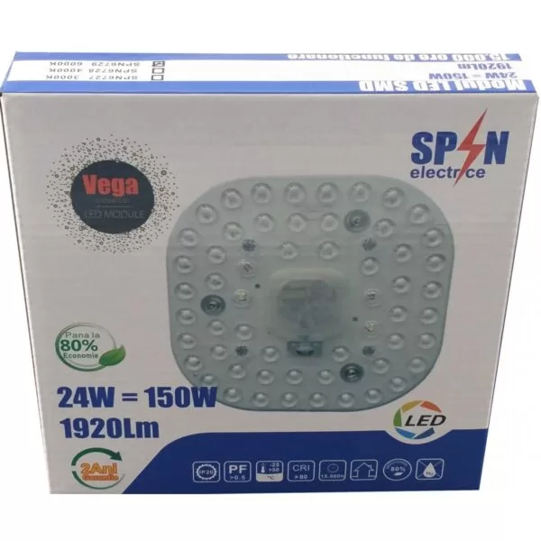 Modul Led Vega Pentru Aplica Fi160 24W 2700K Dimensiune 160mm Lumina Calda 1920 Lumeni