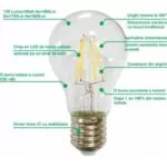 electro led Bec Filament A60 E27/4W/220V/3000K