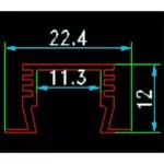 Profil Aluminiu Incastrat Pentru Banda LED