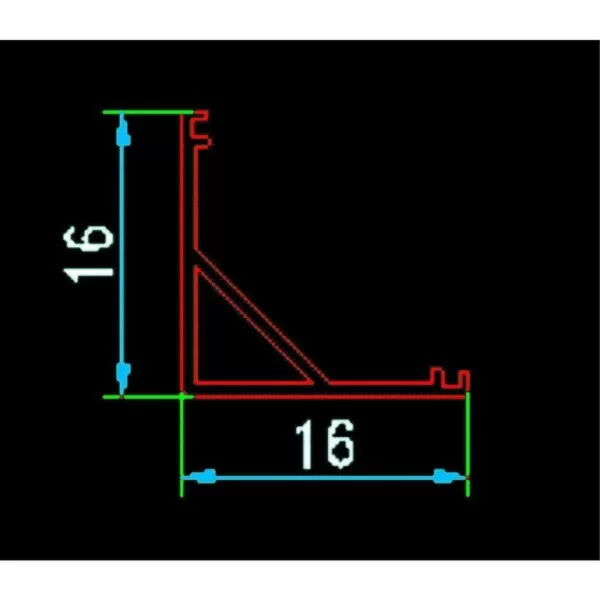 Profil Aluminiu de Colt Pentru Banda LED