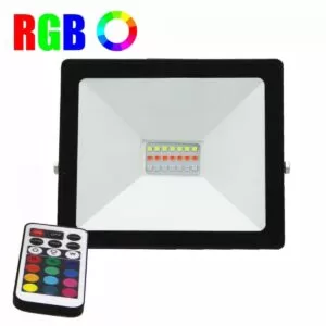 Proiector LED 20W RGB 16 culori IP 65 telecomanda inclusa