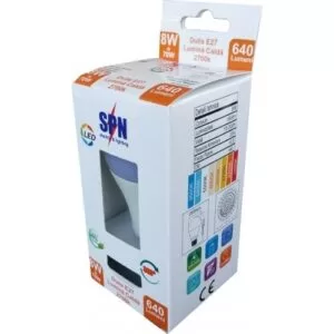 led-ieftin.ro Bec Led E27 8W 220V 2700K 720Lm A60 ambalaj