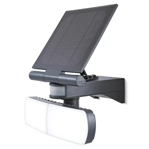 Proiector LED Twin cu Panou Solar si PIR