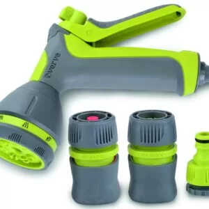 Set pistol apa cu 8 functii Verve, adaptor si 2 conectoare, 12,5, 15 mm