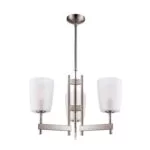 Lustra Candelabru GoodHome Quadryx, argintiu, surse 3 x (E14), IP20