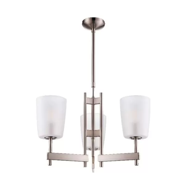 Lustra Candelabru GoodHome Quadryx, argintiu, surse 3 x (E14), IP20