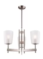 Lustra Candelabru GoodHome Quadryx, argintiu, surse 3 x (E14), IP20