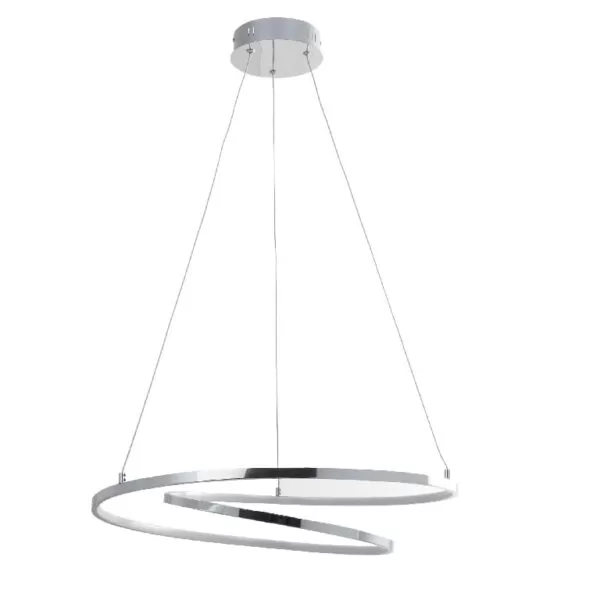 Pendul GoodHome Pegmati, argintiu, lumina calda 3000 K, IP20