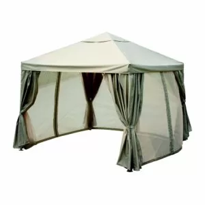 Pavilion cu pereti Blooma Preston, culoare taupe, 3 x 3 m