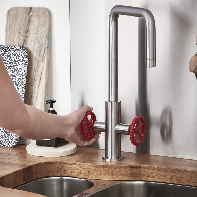 jewelry Slink Nod Baterie bucatarie GoodHome Kamut, 2 robineti, efect din otel inoxidabil, furtune de prindere preinstalate - GodPlaY.ro jewelry Slink Nod Baterie bucatarie GoodHome Kamut, 2 robineti, efect din otel inoxidabil, furtune de prindere preinstalate - GodPlaY.ro