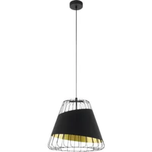 Pendul Eglo Austell, 1xE27, 360 mm, cablu ajustabil, design modern