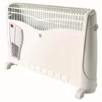 Convector electric cu functie de programare, 2500 W, 3 trepte, alb