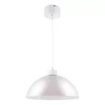 Pendul sfera GoodHome Songor, alb, 1xE27, design modern