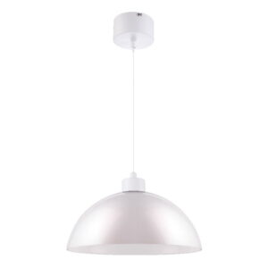 Pendul sfera GoodHome Songor, alb, 1xE27, design modern