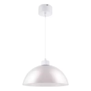 Pendul sfera GoodHome Songor, alb, 1xE27, design modern