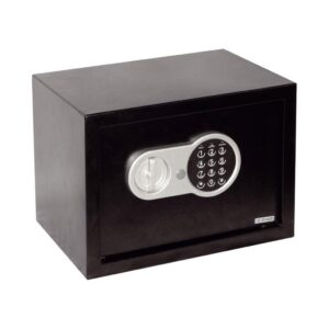 Seif electronic digital Smith & Locke, negru, 2 chei deschidere urgenta, 25 x 35 x 25 cm