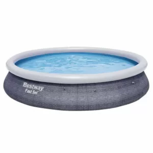 Piscina supraterana Bestway, Fast Set, ratan, 396 x 84 cm, pompa filtrare