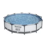 Piscina cu cadru metalic Bestway, Steel Pro MAX, 366 x 76 cm, pompa filtrare 1249 l/h, capacitate 6473 l