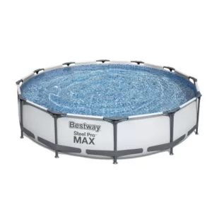 Piscina cu cadru metalic Bestway, Steel Pro MAX, 366 x 76 cm, pompa filtrare 1249 l/h, capacitate 6473 l