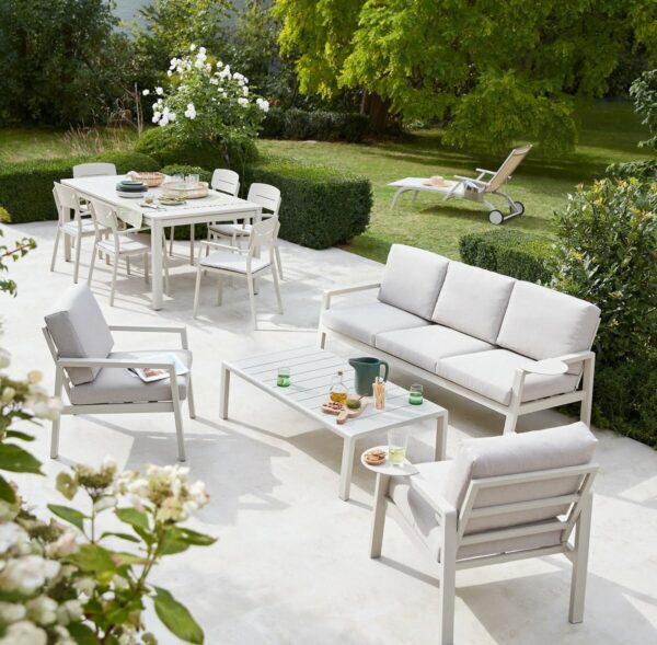 Set mobilier gradina modular Santorini, canapea cu masa cafea si 2 fotolii
