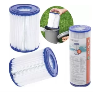 Filtru tip II pentru piscina Bestway 58094, 10.6 x 13.6 cm, set 2 buc