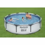 Piscina cadru metalic Bestway Steel Pro MAX™, 305x76 cm, 4.700 litri, cu pompa de filtrare