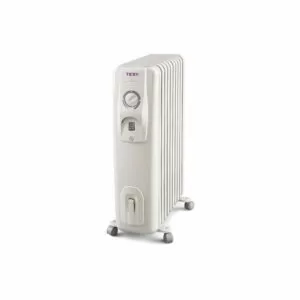 Calorifer electric Tesy CC 2008 E05 R, 2000 W, 8 elementi, 3 trepte putere, Termostat de siguranta, Termostat reglabil, Protectie anti-inghet