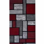 Covor modern living Geometric Red