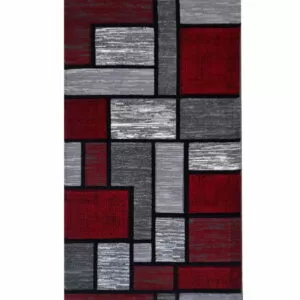 Covor modern living Geometric Red