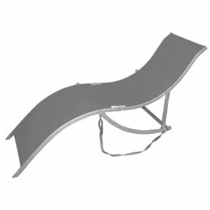 Sezlong pliabil Papaya rezistent UV pentru terasa/piscina/gradina, design modern, cadru otel 200 x 58 cm