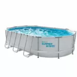 Piscina cadru metalic Summer Waves, 610x366x122 cm, 20.000 litri, cu toate accesoriile