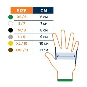 Manusi protectie latex, marimea 9 (L), rosu/negru