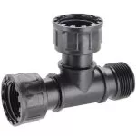 Raccord de vanne en T Claber 1" F. x 1" M. x 1"F. pentru grădinărit