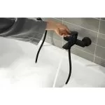 Baterie Cadă Hansgrohe Rebris E Negru Mat