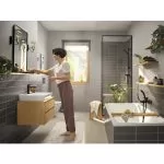Baterie Baie Hansgrohe Rebris E Negru Mat