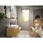 Baterie lavoar Hansgrohe Rebris E 110 Negru Mat