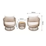 Set Mobilier Rotativ GoodHome Palm