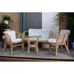 Set Grădină 4 Persoane Bahama - Ratan Natur