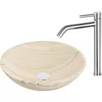 Baterie lavoar monocomandă înaltă crom mat