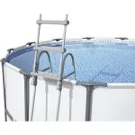 Scară Piscină 107cm, 2x3 Trepte - Inox